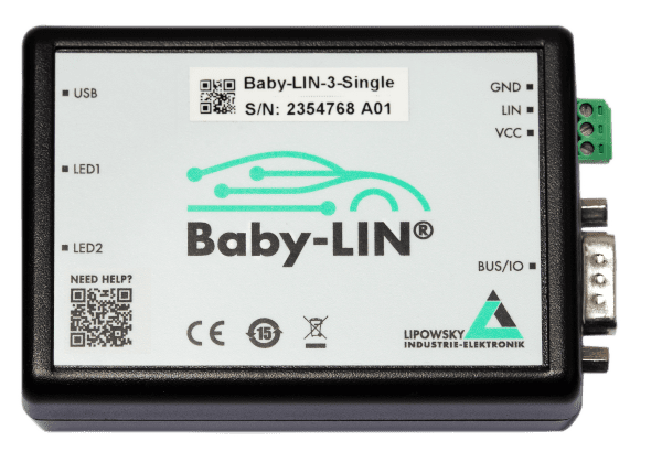 Baby-Lin-3-Single: LIN-Bus simulation device with USB interface