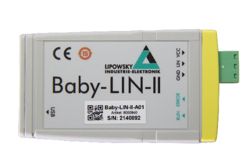 Baby-Lin-II: LIN-Bus simulation device with USB interface